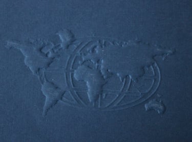 Carpeta con acabado en relieve 