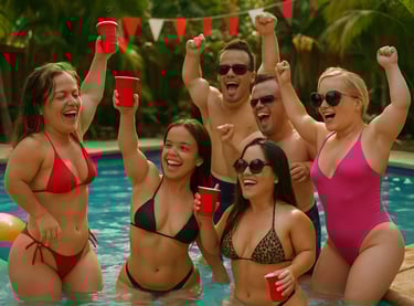 "Pool party" de nains - Journée internationale du nanisme