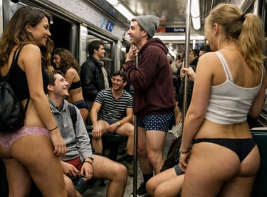 Journée sans pantalon dans le métro