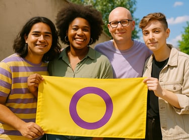 Manifestation pour la journée de la visibilité intersexe