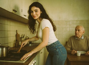 Une aidante pour la cuisine pour la journée nationale des aidants.
