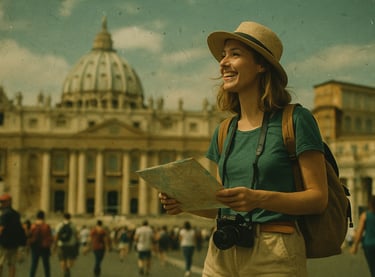 Touriste en balade pour la journée mondiale du tourisme.