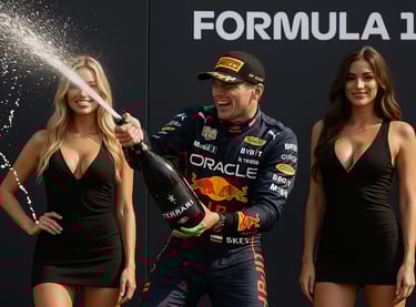 Remise de prix formule 1 pour la journée mondiale du champagne day