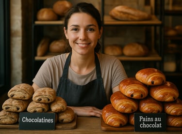 "Boulangère" - Journée mondiale du pain au chocolat (ou chocolatine)