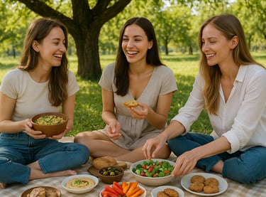 Pique-nique entre amies - Journée mondiale du véganisme