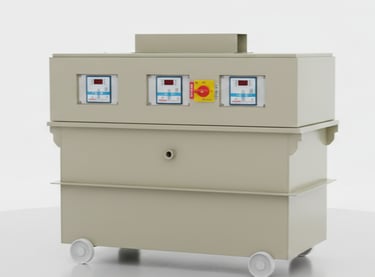 Oil cooled servo voltage stabilizer for heavy duty industrial voltage control
