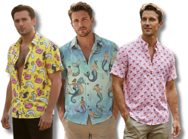 LGBT short sleeve shirts with fun prints