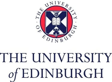 Emblem of the University of Edinburgh displayed above the university's name