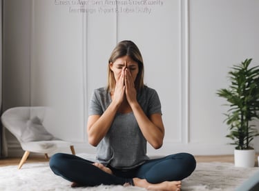 Jeune femme soufrant de crise d'angoisse en séances hypnose, libère ses émotions longtemps ancrés