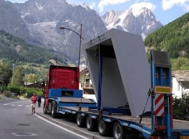 Servizio logistico e trasporto merci ingombranti Vercelli, Trasporto industriale con automezzi