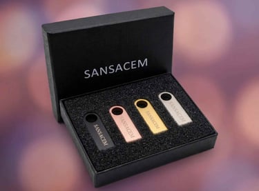 coffret 4 clés usb mp3 sansacem