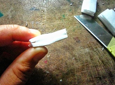 Pil up foam for stamp 