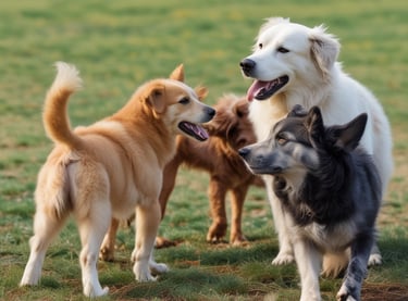 plusieurs chiens