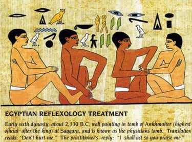 Egypt papyrus tomb of the Egyptian physicist Ankmahor at Saqqara (2330 BC)