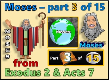 Moses part 3 of 15 - from Exodus 2 & Acts 7  - re-told by Debbie Dunn