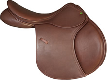 Brown county jumping saddle