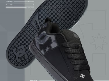 DCShoes USA client graphic design project