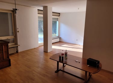 Salon avant à rénover