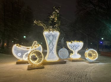 Christmas illuminations Warsaw