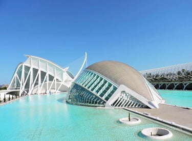 Hemisferic y el museo de la ciencia del príncipe Felipe.