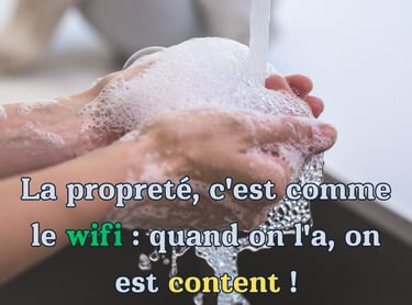 affiche slogan hygiene proprete sanitaire
