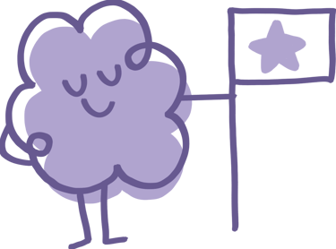 Simple drawing representing confidence and trust