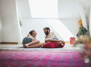 On papote avec Nina, à Moret