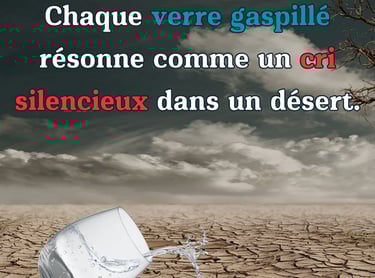 affiche de sensibilisation gestion eau