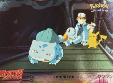 31 Reunited! Topps Pokémon The First Movie silver foil