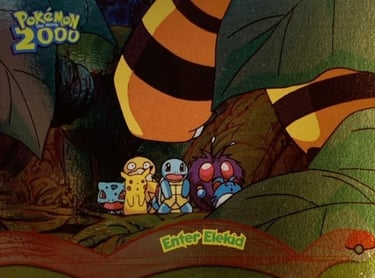 4 Enter Elekid Topps Pokémon The Movie 2000 silver foil