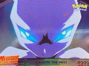 4 Leaving the Nest Topps Pokemon The First Movie silver foil