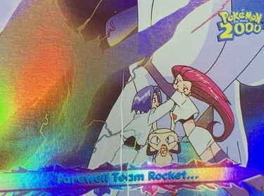 55 Farewell Team Rocket... Topps Pokémon The Movie 2000 rainbow foil