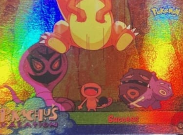 55 Sucess Topps Pokémon The First Movie rainbow foil