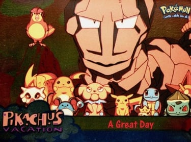 58 A Great Day Topps Pokémon The First Movie silver foil