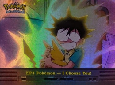 EP1 Pokémon - I Choose You! Topps Pokémon series 2 US rainbow foil