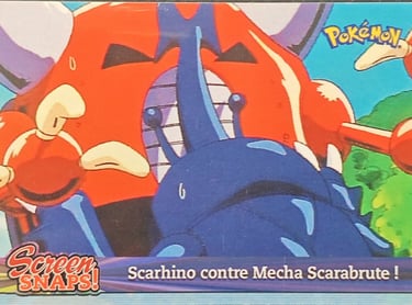Snaps07 Scarhino contre Mecha Scarabrute topps série 3 Jotho