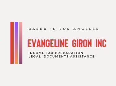 Evangeline Giron, Inc. Business Banner