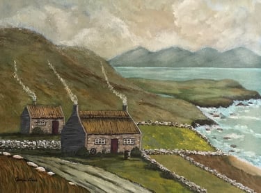 Ireland Coastal Scenery, 2023, Acrylic on canvas, 9 x 12 inches  $165  SOLD