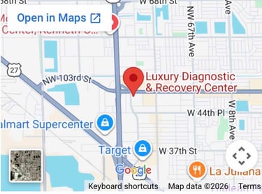 Luxury Diagnostic & Recovery Center - Ultrasound Location Map in Hialeah 33012