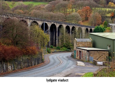 lydgate viaduct near todmorden railway bridge