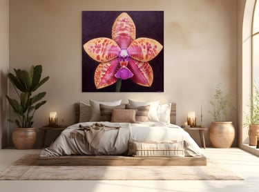 Christine Knize's monumental painting in Miami home