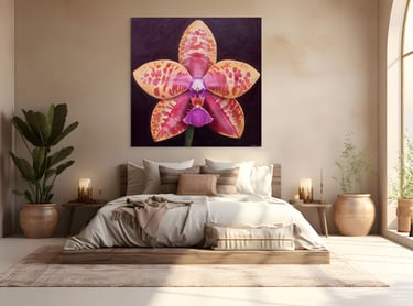 Christine Knize's monumental painting in Miami home