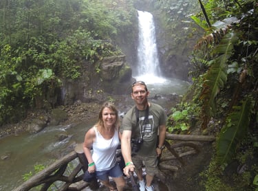 Waterfalls at the La Paz Waterfall Garden and Nature Park, Costa Rica