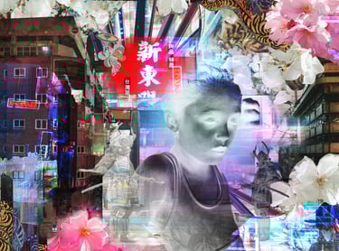 Melancholijny obraz cyberpunkowego świata.