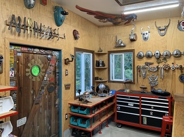 Workshop of artist Tal Avitzur.