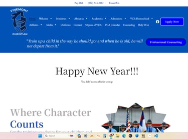 VinemontChristianAcademy.com