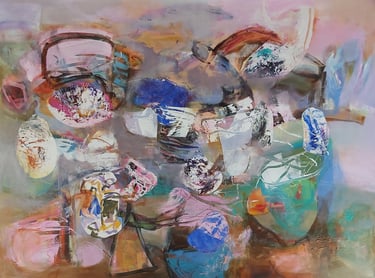 OUR FRAGILE WORLD - acrylic painting by Paulette Melanson