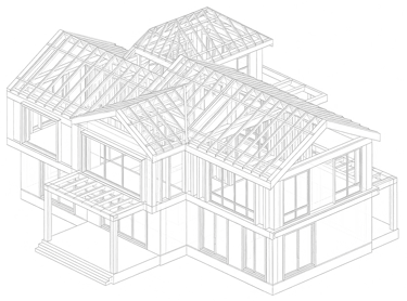 wireframe architectural house model by Soma Structures