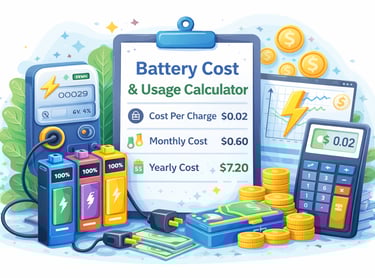 batter usage cost calculator image