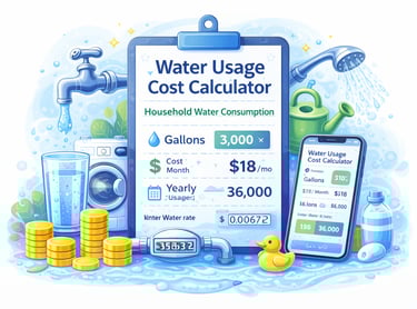 water usage cost calculator